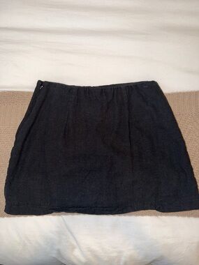Abercrombie Black Linen Skort